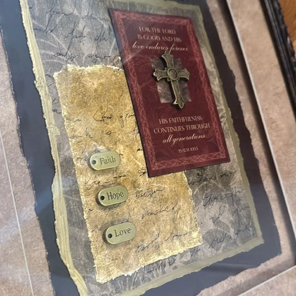 Framed Decorative Art with Cross - Picture 4 of 8